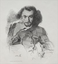 Charles Pierre Baudelaire, 1844. Émile Isidore Deroy (French, 1820-1846). Lithograph