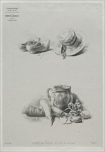 Course in Drawing:  No. 4 - Still Life. Charles-Émile Jacque (French, 1813-1894). Lithograph