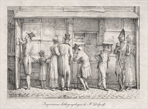 Delpech Lithographic Print Shop, c. 1818. Carle Vernet (French, 1758-1836). Lithograph; sheet: 26 x