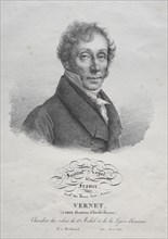 Carl Vernet, c. 1825. Julien Léopold Boilly (French, 1796-1874). Lithograph
