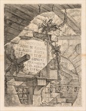 The Prisons:  Title Page -- Interior of a Prison, 1745-1750. Giovanni Battista Piranesi (Italian,
