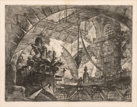 The Prisons:  A Vast Gallery with a  Group of Prisoners, 1745-1750. Giovanni Battista Piranesi