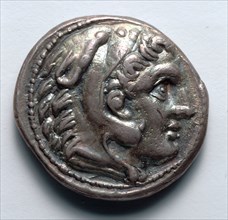 Tetradrachm, 336-323 BC. Greece, Alexander period, 4th century BC. Silver; diameter: 2.6 cm (1 in.)