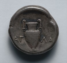 Stater: Amphora in Incuse Circle (reverse), 379-338 BC. Greece, Boeotia, Thebes, 4th century BC.