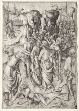 The Passion:  Christ Taken Captive. Israhel van Meckenem (German, c. 1440-1503). Engraving