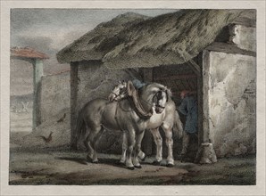 Farm Horse. Horace Vernet (French, 1789-1863). Lithograph