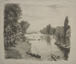 The Thames. Thomas Robert Way (British, 1861-1913). Lithograph
