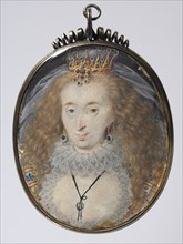 Portrait of Lucy Russell, Countess of Bedford, née Harrington, c. 1608-1616. Isaac Oliver (French,