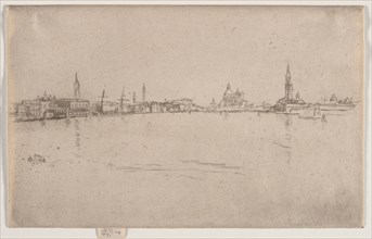 La Salute:  Dawn, c. 1880. James McNeill Whistler (American, 1834-1903). Etching and drypoint