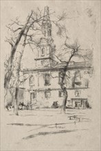 St. Giles-in-the-Fields, 1896. James McNeill Whistler (American, 1834-1903). Lithograph