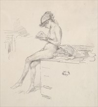 The Little Nude Model Reading, 1890. James McNeill Whistler (American, 1834-1903). Lithograph