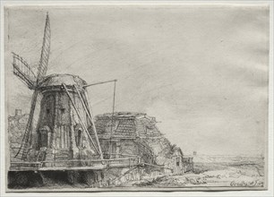 The Windmill, 1641. Rembrandt van Rijn (Dutch, 1606-1669). Etching and sulfur tint; sheet: 15.5 x