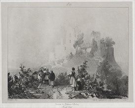Voyages pittoresques et romantiques dans l'ancienne France,  Franche-Comté:  Ruines du château
