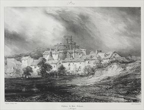 Voyages pittoresques et romantiques dans l'ancienne France, Auvergne:  Château de Pont-Gibaud, 1830
