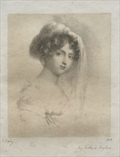 Mme. Horace Vernet, 1818. Jean-Baptiste Isabey (French, 1767-1855). Lithograph