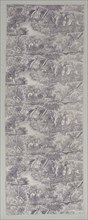 Hunting Scene, early 1800s. France, early 19th century. Copperplate printed cotton; overall: 196.5