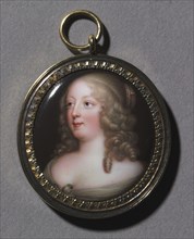 Portrait of a Woman, c. 1670. Jean Petitot (Swiss, 1607-1691). Enamel in a silver gilt frame;