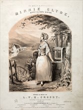 Minnie Clyde - Sheet Music Cover. Winslow Homer (American, 1836-1910). Lithograph