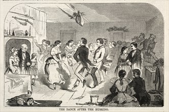 The Dance after the Husking, 1858. Winslow Homer (American, 1836-1910). Wood engraving