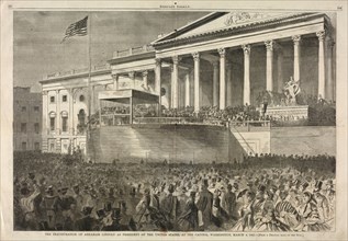 The Inauguration of Abraham Lincoln as President of the United States, at the Capitol, Washington,