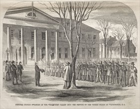 General Thomas Swearing in the Volunteers Called into the Service of the United States at