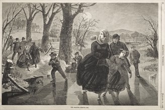 The Skating Season - 1862, 1862. Winslow Homer (American, 1836-1910). Wood engraving