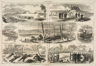 Our Army before Yorktown, Virginia, 1862. Winslow Homer (American, 1836-1910). Wood engraving