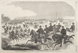 The Union Cavalry and Artillery Starting in Pursuit of the Rebels up the Yorktown Turnpike, 1862.