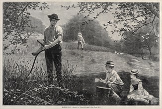 Making Hay, 1872. Winslow Homer (American, 1836-1910). Wood engraving