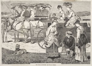 The Picnic Excursion, 1869. Winslow Homer (American, 1836-1910). Wood engraving