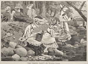 The Fishing Party, 1869. Winslow Homer (American, 1836-1910). Wood engraving