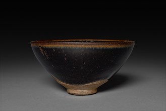 Tea Bowl: Jian ware, 960-1279. China, near Shui ch'i, Song dynasty (960-1279). Stoneware; overall: