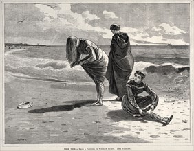 High Tide, 1870. Winslow Homer (American, 1836-1910). Wood engraving