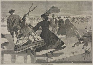 Our National Winter Exercise - Skating, 1866. Winslow Homer (American, 1836-1910). Wood engraving