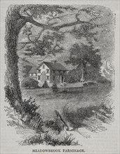 Meadowbrook Parsonage, 1860. Winslow Homer (American, 1836-1910). Wood engraving