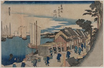 Shinagawa (from the series Fifty-three Stations of the Tokaido), 1797-1858. Ichiryusai Hiroshige II