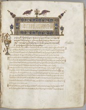 Gospel Book with Commentaries: Portrait of John, c. 1000-1100. Byzantium, Constantinople, 11th