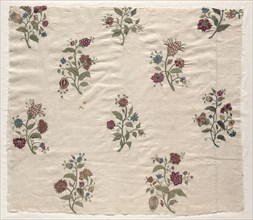 Embroidered Cover, 1700s. France, 18th century. Embroidery, silk; overall: 56 x 64.5 cm (22 1/16 x