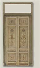 Double-Leaf Doors, 1790s. Pierre Rousseau (French, 1751-1829). Oil on wood; framed: 407.7 x 166.4 x