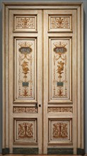 Double-Leaf Doors, 1790s. Pierre Rousseau (French, 1751-1829). Oil on wood; framed: 287 x 154 x 6