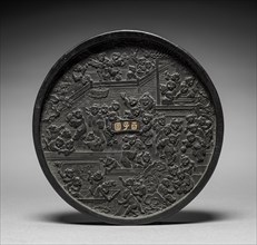 Ink Cake with One Hundred Children at Play, 1368-1644. China, Ming dynasty (1368-1644). Molded ink;