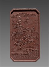 Ink Cake, 1736-95. China, Qing Dynasty (1644-1911), Qianlong reign (1736-95). Ink cake; overall: 7