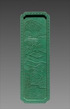 Ink Cake, 1736-95. China, Qing Dynasty (1644-1911), Qianlong reign (1736-95). Ink cake; overall: 10