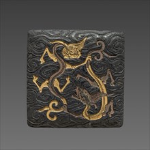 Ink Cake, 19th Century. China, Qing dynasty (1644-1911). Ink cake; overall: 3.4 x 3.4 cm (1 5/16 x