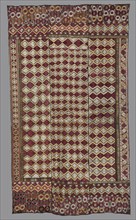 Hanging (Phulkari work), c. 1875-1900. India, Punjab, Late 19th century. Embroidered silk on