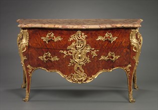 Chest of Drawers (Commode), c. 1750. Jean-Pierre Latz (French, 1691-1754). Oak, tulipwood