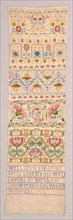 Sampler, 1600s. England, 17th century. Embroidery: silk on linen tabby ground; overall: 59.4 x 17.5