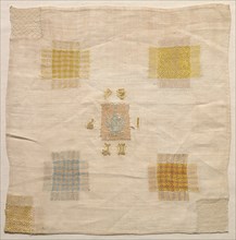 Darning Sampler, 1784. Netherlands, late 18th century. Embroidery; overall: 26.7 x 26.4 cm (10 1/2