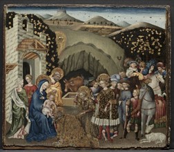 The Adoration of the Magi, 1440-45. Giovanni di Paolo (Italian, c. 1403-1482). Tempera and gold on