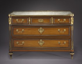 Chest of Drawers, c. 1775-1792. Attributed to Claude-Charles Saunier (French, 1735-1807), mounts in